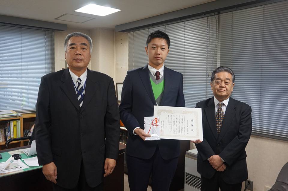 北海電気工事株式会社様より台風事故復旧表彰を頂きました